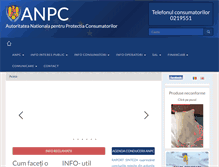 Tablet Screenshot of anpc.ro